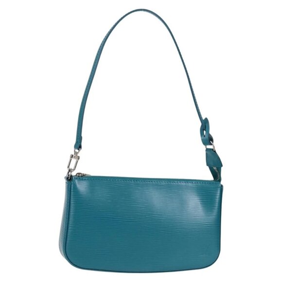 LOUIS VUITTON Epi Pochette Accessoires Pouch Cyan M40823 LV Auth 135779V - Picture 1 of 16